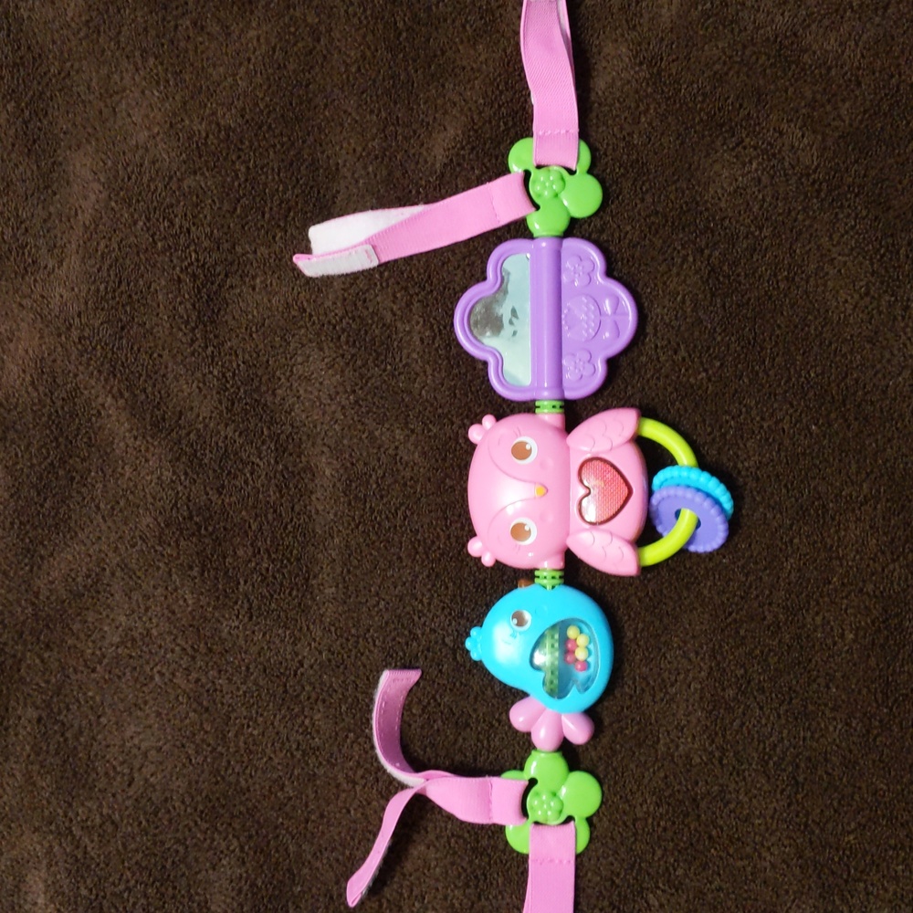 Bright starts car seat activity toy.